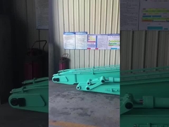 Excavadora de largo alcance Boom y brazo 18m con cubo para SK210