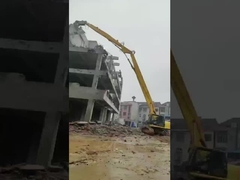 Condición de trabajo de la pluma de demolición de excavadora de gran alcance PC450