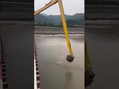 Brazo de excavadora de alcance profundo PC360 de 28 m para dragado portuario