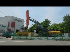 12M uso del brazo de deslizamiento telescópico para el brazo de excavadora de tres secciones