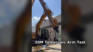 Se está probando el brazo telescópico de 30M para SY365